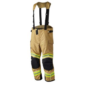 FlamePro Valiant Firefighter Suit - FR Protection Gold Trousers - Front