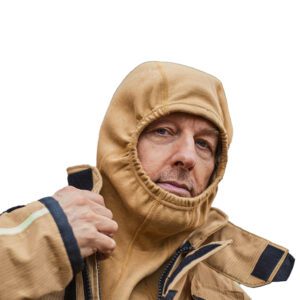 FlamePro - Firefighter wearing Particulate Hood - Close-up