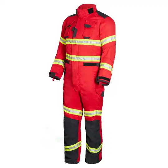 FlamePro Defender 992 Red Firefighter Wildland Wildfire Coverall - PPE